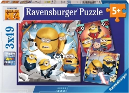 Ravensburger puzzle Gru 4 – 3×49 darabos készlet