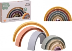 Happy World bioplasztik szivárvány építő