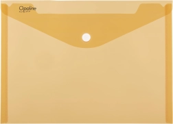Opaline A4-es, gombos irattartó tasak, narancssárga, 180 mikronos polipropilén (5 db/csomag)