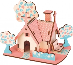 Woodcraft fa 3D kirakó – amerikai kunyhó