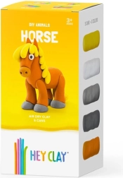 HEY CLAY gyurma – állatok, 18 tégelyes készlet