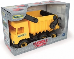 Sárga billenős Middle Truck 38 cm dobozban