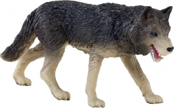 mojo erdei farkas figura – élethű, kézzel festett modell