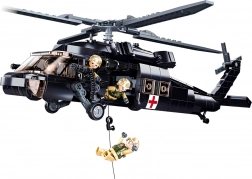 Sluban ModelBricks UH-60 Black Hawk mentőhelikopter
