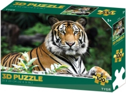 3D tigris puzzle, 100 darab
