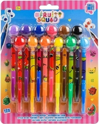 Fruity Squad illatos zseléstollak pomponnal - 12 db