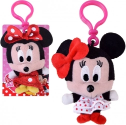 plüss MINNIE MOUSE kulcstartó klippel, 10 cm