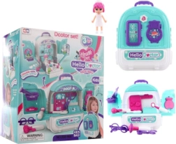 3 az 1-ben orvosi készlet hátizsákkal és babával