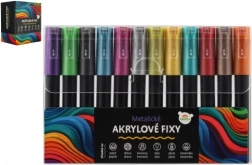 Akril fémes filcek 12 db általános felhasználásra