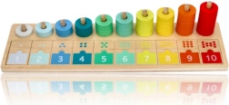 Fa számoló és párosító tábla 1–10 LELIN