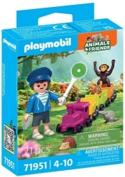 Playmobil Animals & Friends vidám vonatozás állatkákkal