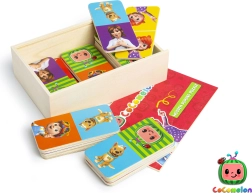 Fából készült CoComelon dominó