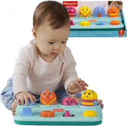 Fisher-Price aktív felpattanó játék babáknak – nyomd meg, csúsztasd és forgasd