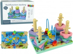 Fa kockák Tengeri Világ Oktatási Golyók