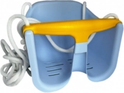 Baby gyerekhinta biztonsági előlappal – Kék