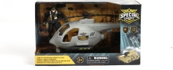 Katonai helikopter figurával és kiegészítőkkel