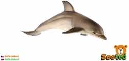 12 cm-es palackorrú delfin műanyag figura