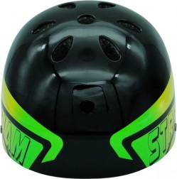 Dazzler kerékpáros sisak fekete zöld-sárga elemekkel – M méret
