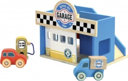 Vilac kis fa garázs Vilacity autókkal