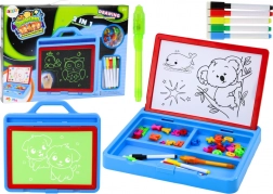 Mágneses rajztábla 2 az 1-ben fényrajzolással