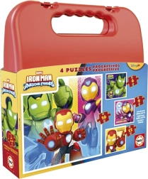 Kirakó bőröndben IRON MAN 4 az 1-ben (6, 9, 12, 16 darab)