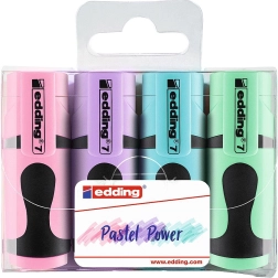 Edding Mini pasztell kiemelők, 4 darabos készlet