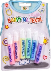 Creatoys gyöngyházfesték textilre, 6 darabos készlet