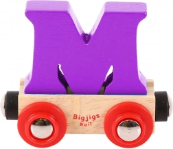 Fa M betűs vagon BIGJIGS RAIL
