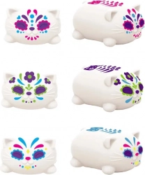 Schylling NeeDoh gyúrható cica Sugar Skull sötétben világító