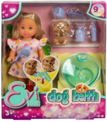 Evička baba kutyussal és kiegészítőkkel