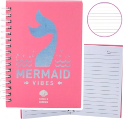 A6 rózsaszín holografikus mintás jegyzetfüzet 80 lap