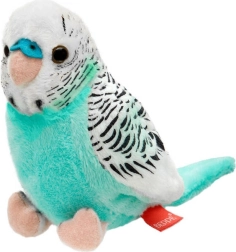 Plüss hullámos papagáj azure-fehér
