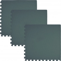 Puha padlópuzzle hab játszószőnyeg 180 × 60 cm, 3 db, sötétzöld