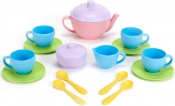 Green Toys rózsaszín teaszett 17 db