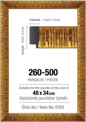 ART PUZZLE arany kirakókeret 48 × 34 cm, 500 darabos
