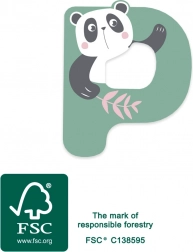 fa betű P pandával