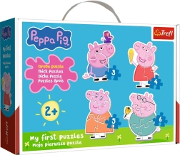Baby puzzle Peppa malac 4 az 1-ben (3–6 darab) TREFL