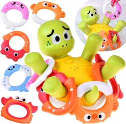 Interaktív fürdőteknős vízi szökőkúttal