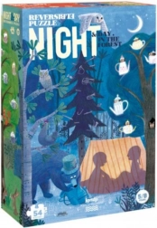 Kétszínű puzzle Nap és Éjszaka az erdőben - 54 darab