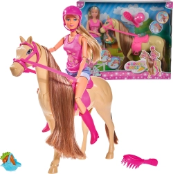 Steffi Love lovas baba lóval és kiegészítőkkel
