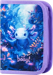 Egyszintes iskola tolltartó Axolotl