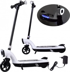 Elektromos gyermekroller LED világítással – Fehér