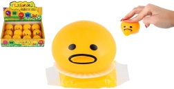 Antistressz smiley gyurma-labda nyállal 5 cm