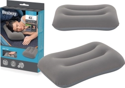 Felfújható velúr párna Szürke Bestway
