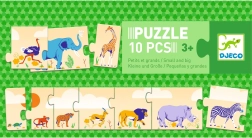 Hosszú puzzle gyerekeknek 10 darabból DJECO-tól