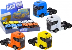 Fém kamion 1:32, pótkocsi nélkül, felnyitható fülkével, fényekkel és hangokkal