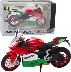 Fém sportmotor fényekkel és hangokkal 1:12