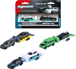 Majorette Mercedes-AMG utánfutóval – fém modell mozgatható részekkel