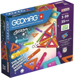 Geomag Glitter – mágneses építőkészlet, 35 darab