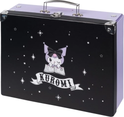 Baagl összecsukható iskolai bőrönd Kuromi Fortune Dream mintával, fém sarokvédőkkel